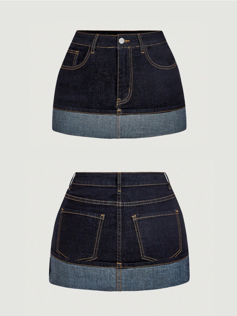Street Fashion News - Rok Mini Denim Dua Warna 2026