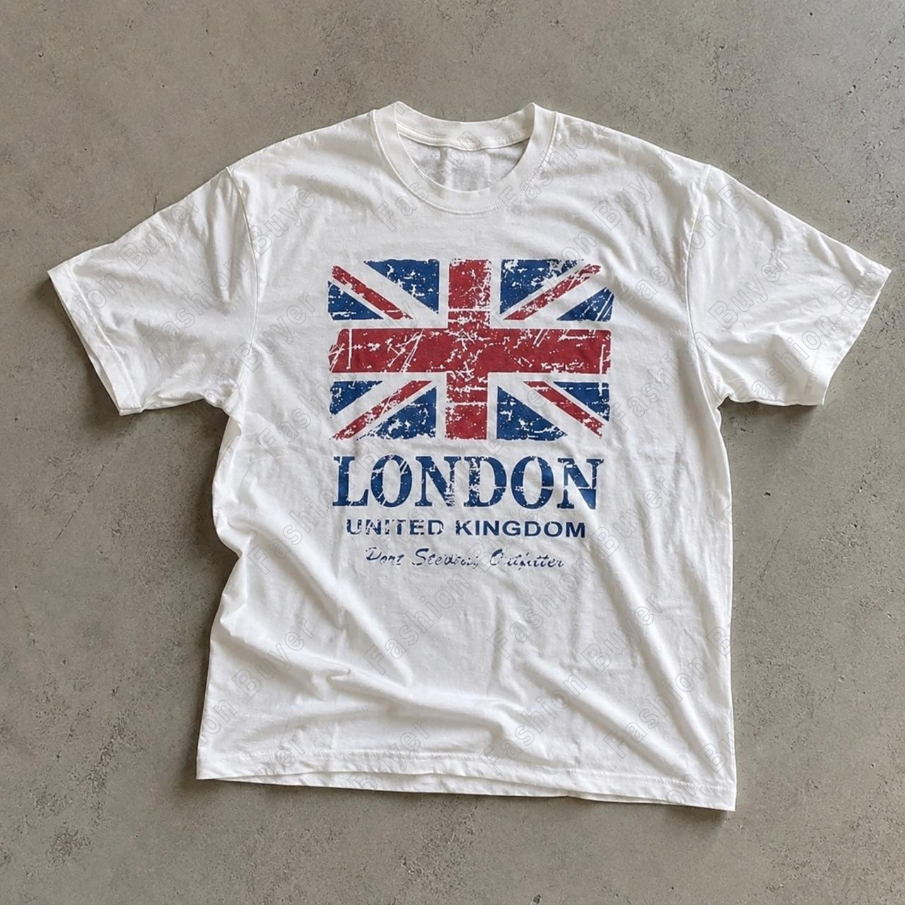 Street Fashion Uk - Kaos dengan Motif Union Jack (London,