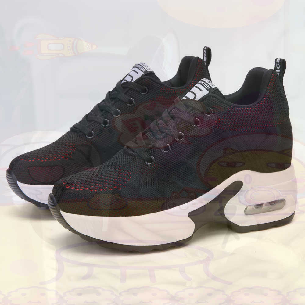Street Fashion Walking - Merah Ukuran 36 Sepatu Wanita Tenis