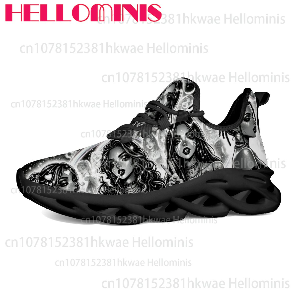 Street Fashion Walking - Sepatu Sneakers Sol Berongga Tebal dengan