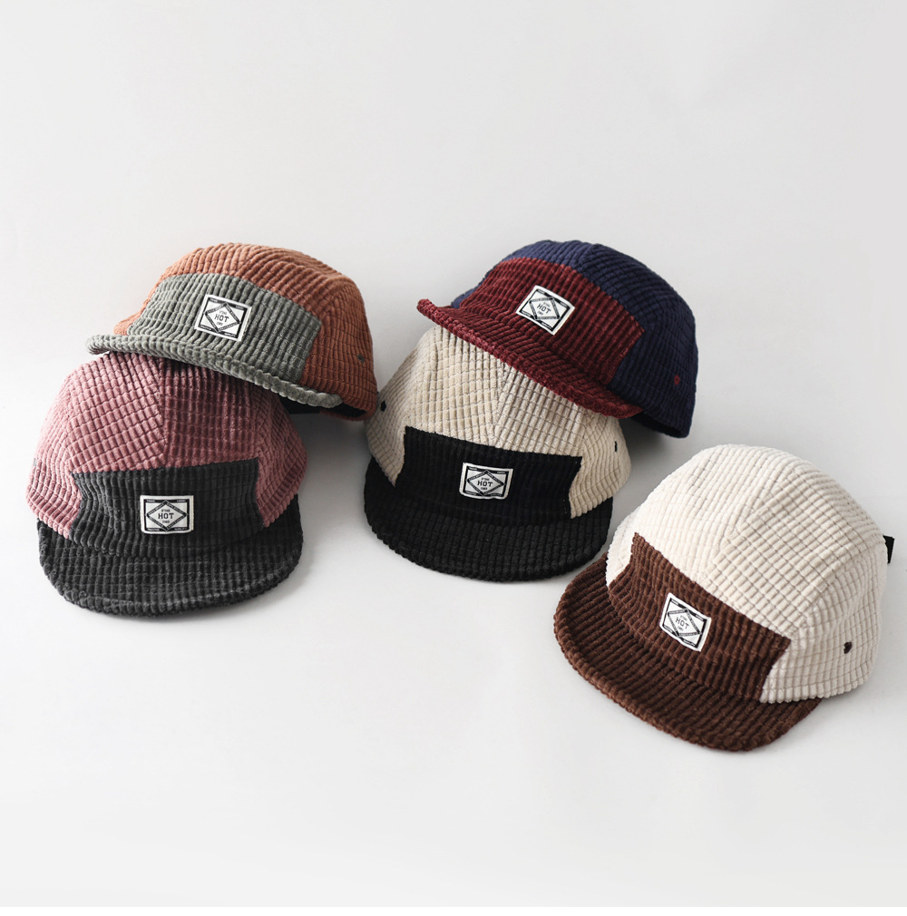 Corduroy Cap 5 Panel - Topi Baseball Corduroy Warna-warni Model 5