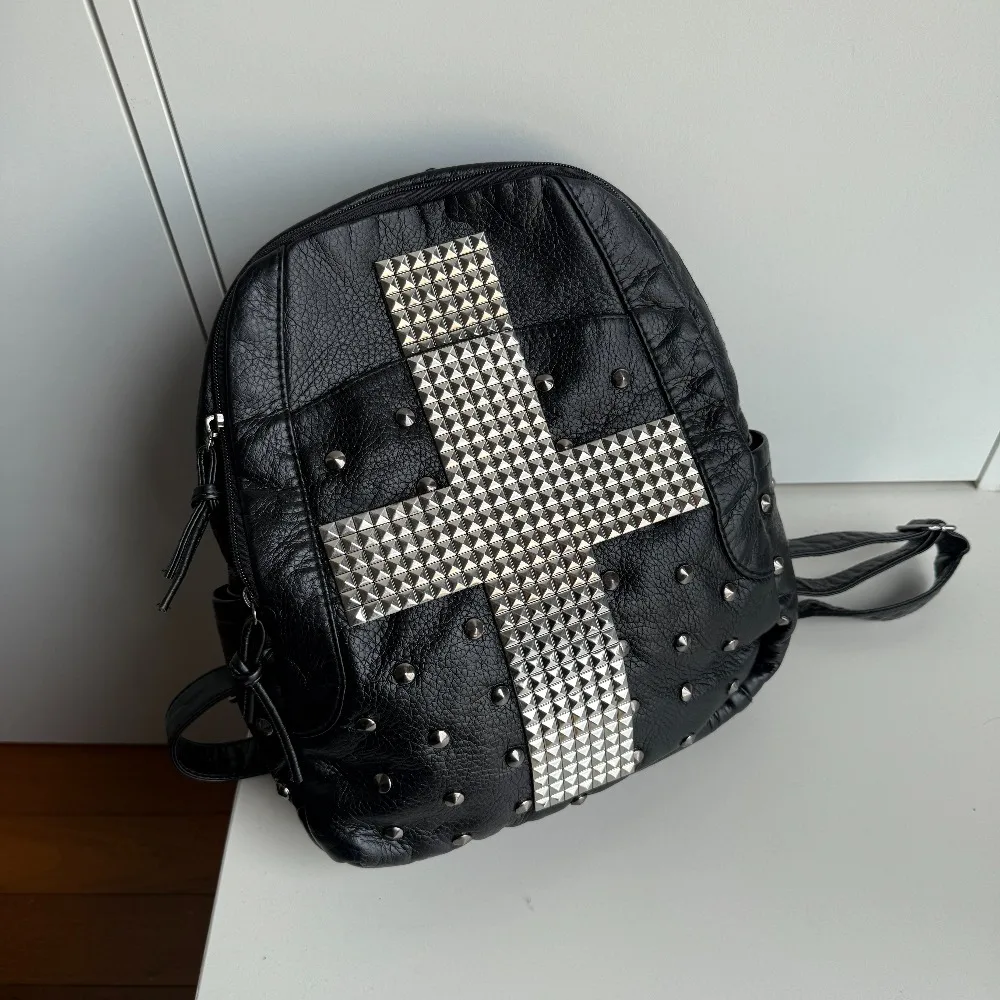 Street Fashion Photo - Ransel Gaya Punk Amerika untuk Pelajar,