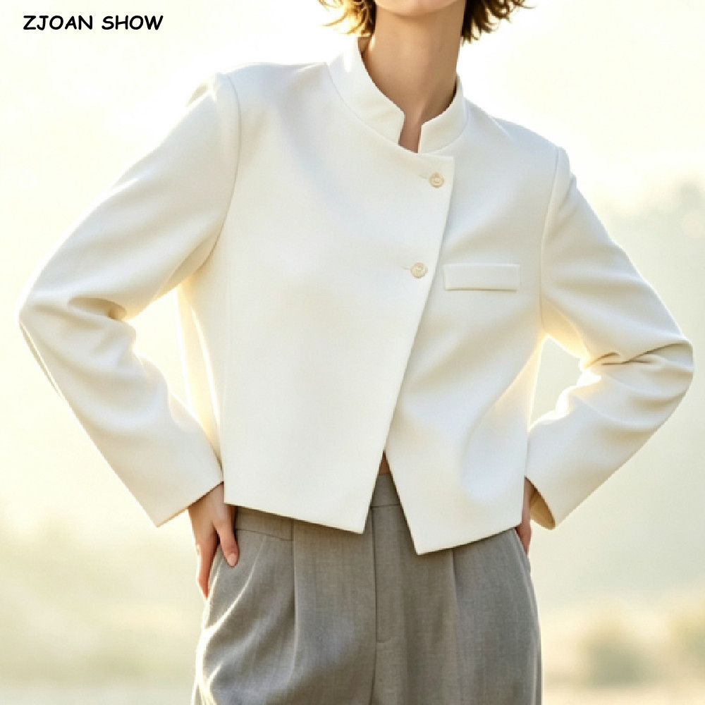 Street Fashion In Chinese - Blazer Wanita Gaya Cina Musim Gugur
