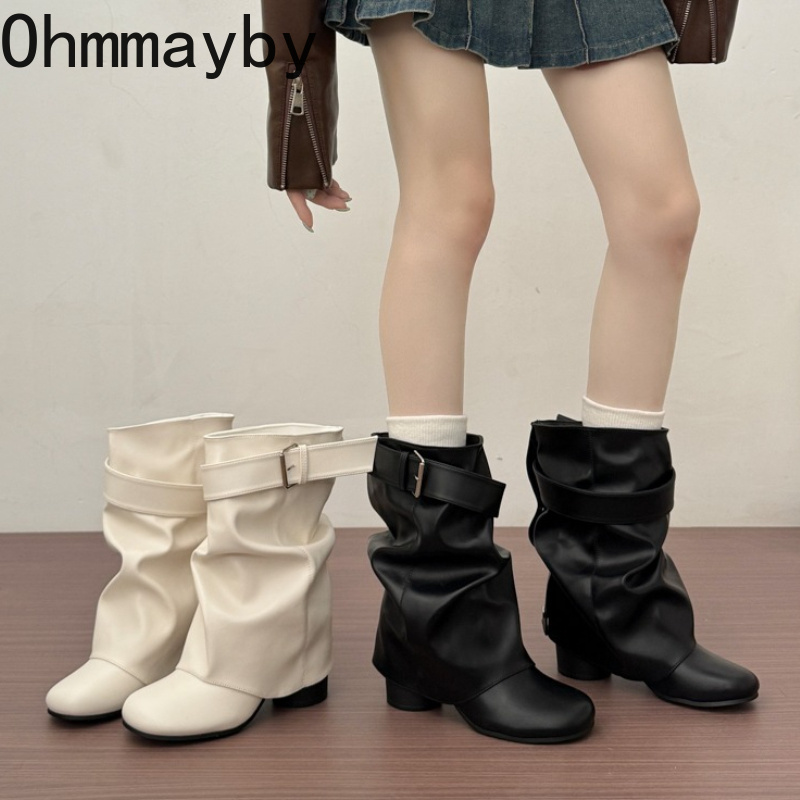 Street Fashion News - Sepatu Bot Kulit Wanita Model Slouchy