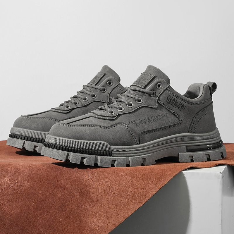 Street Fashion Walking - Sepatu Boots Kerja Pria Sol Tebal