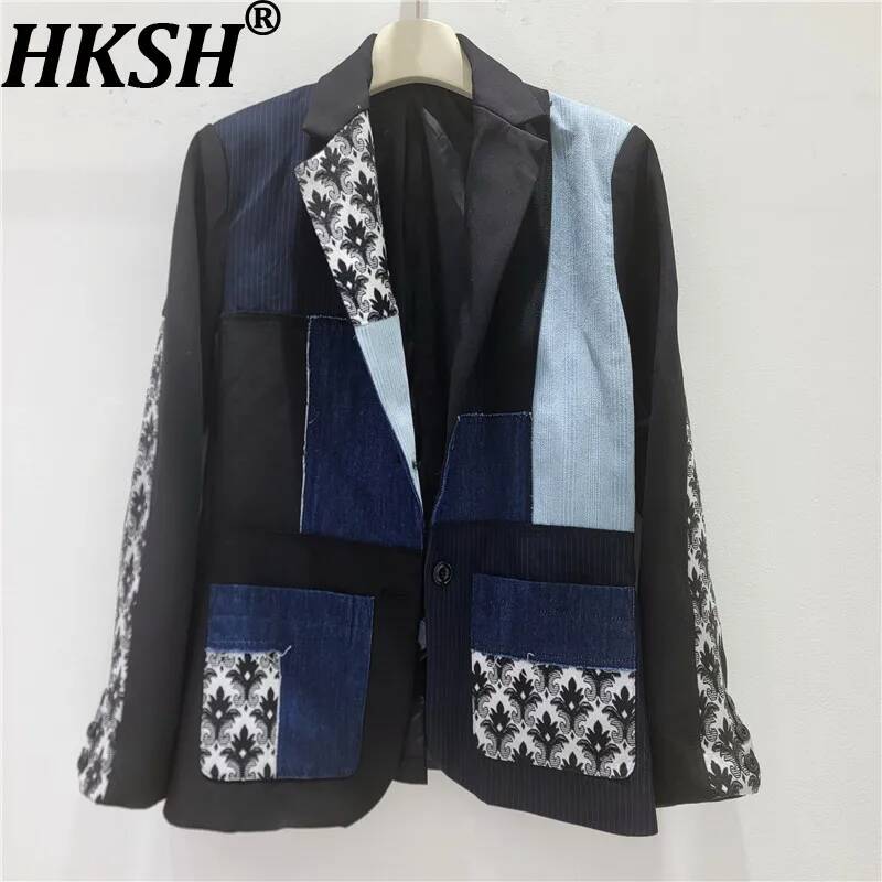 Street Fashion High End - HKSH Blazer Wanita Gaya Korea Vintage