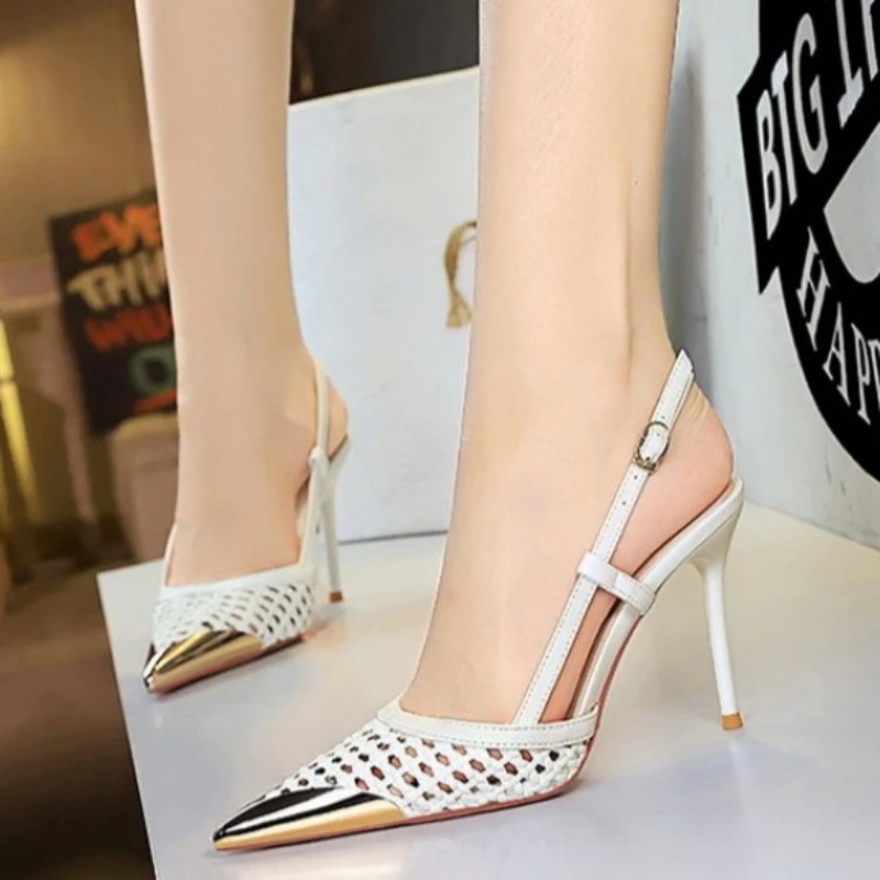 Street Fashion High End - Sepatu Wanita Model Pumps Fashion Berongga