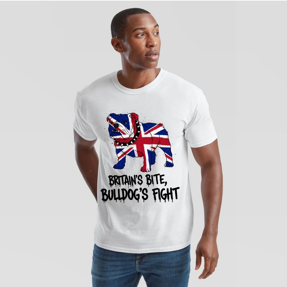 Kaos Union Jack Bulldog Bender - Street Fashion Uk ulasan dan harga