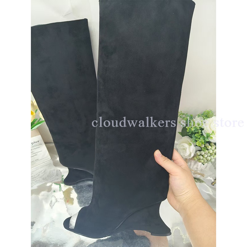 Sepatu Boots Setinggi Lutut Mo - Street Fashion Walking ulasan dan harga