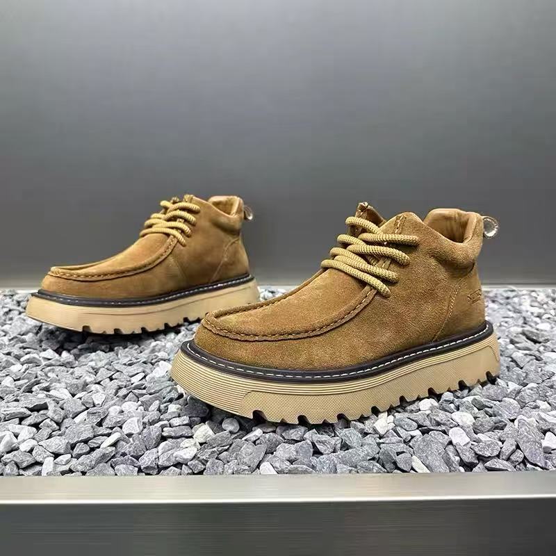 Sepatu Bot Platform Pria Musim - Street Fashion Walking ulasan dan harga