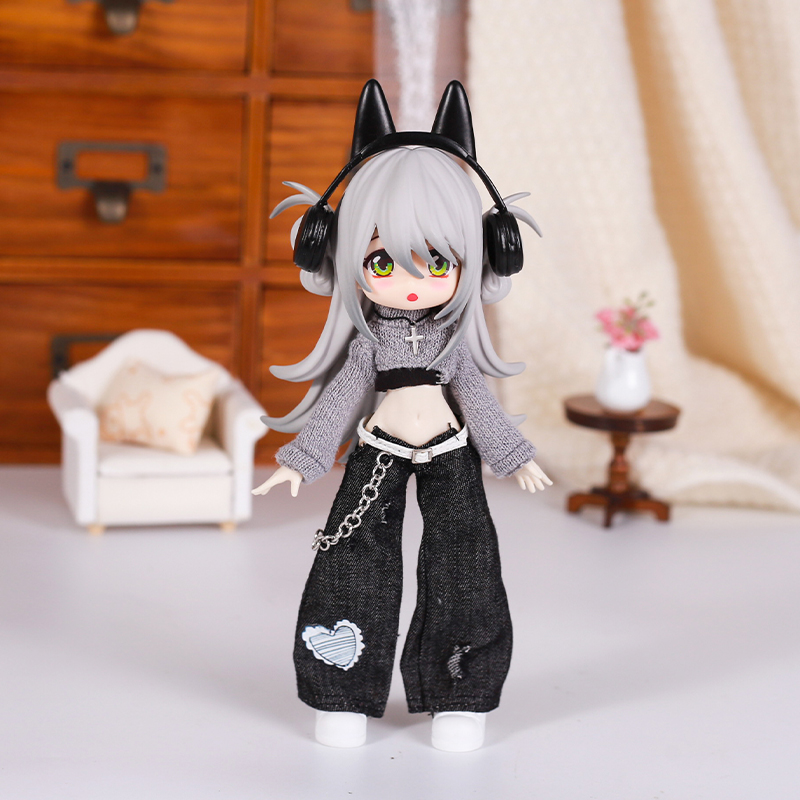 Pakaian Boneka Bjd Set Sweter  - Street Fashion Vest ulasan dan harga