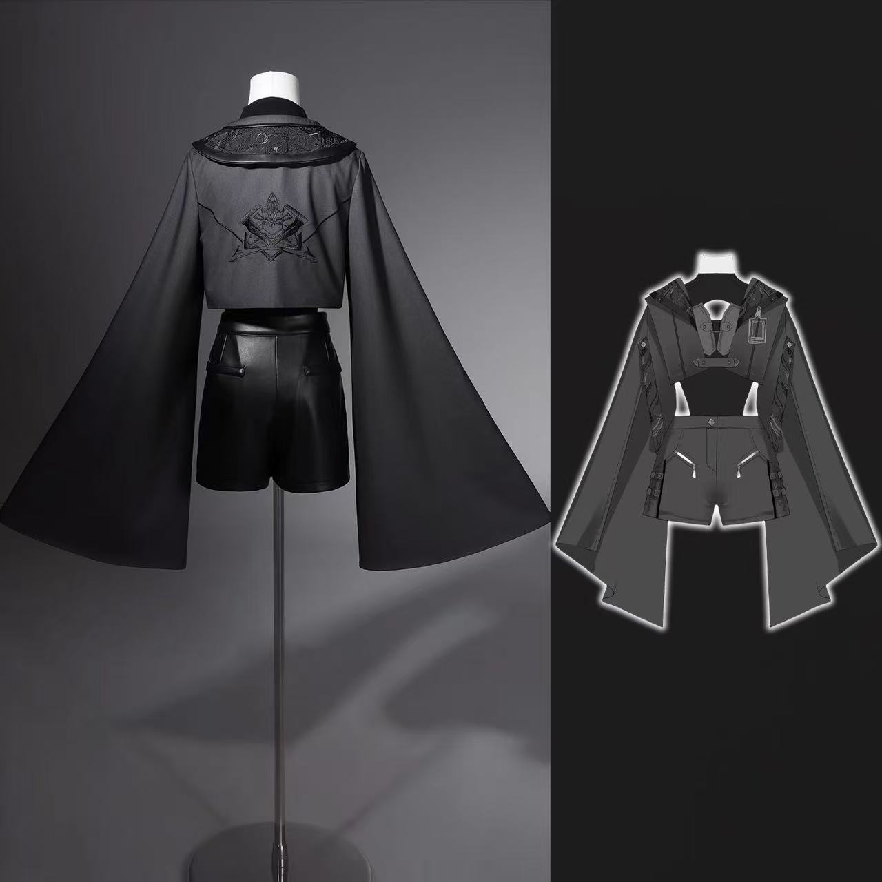 Kostum Gotik Hitam Gelap Wanit - Street Fashion In Chinese ulasan dan harga