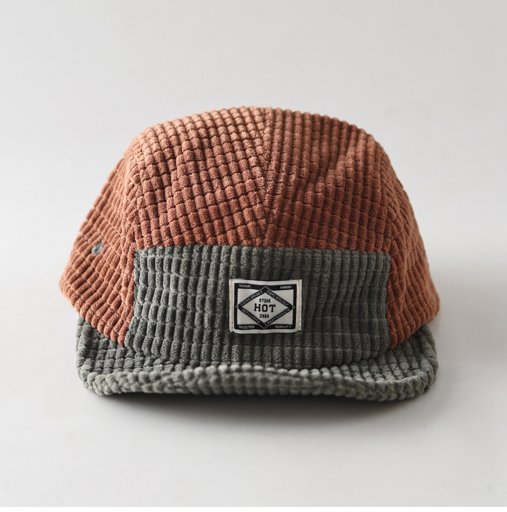 Topi Baseball Corduroy Warna-w - Corduroy Cap 5 Panel ulasan dan harga