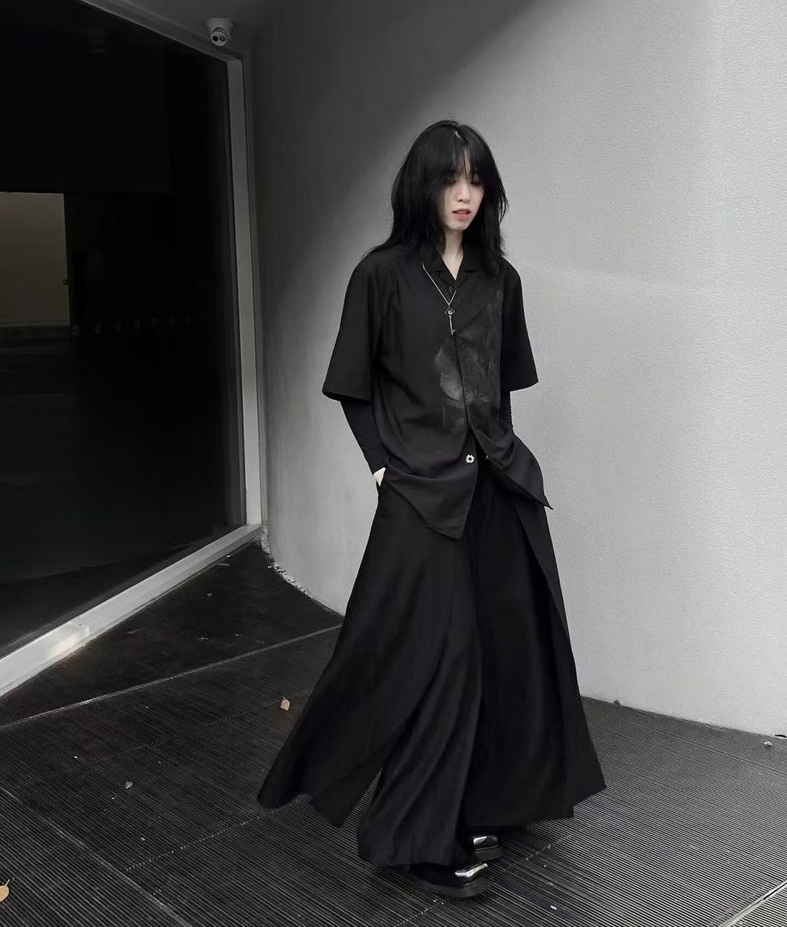 Kostum Gaya Cina Baru Hitam Ke - Street Fashion In Chinese ulasan dan harga