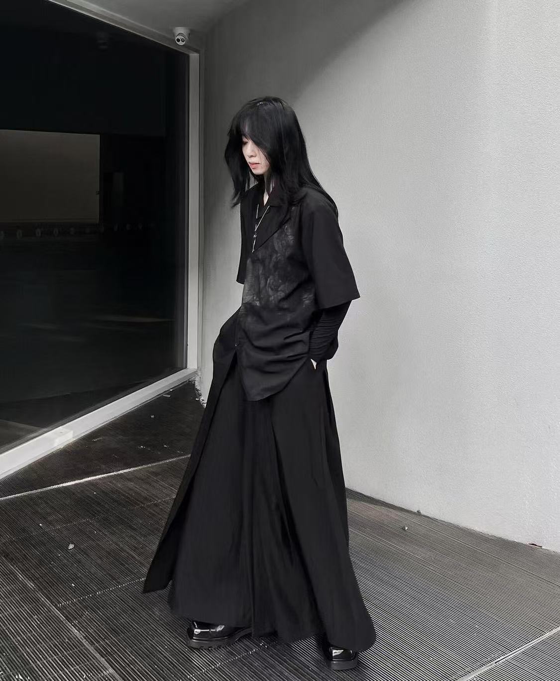 Kostum Gaya Cina Baru Hitam Ke - Street Fashion In Chinese ulasan dan harga