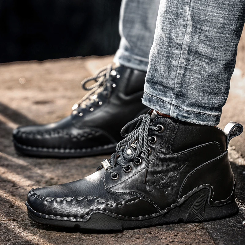 Size 48 Mens Shoes Handmade Ge - Street Fashion Walking ulasan dan harga