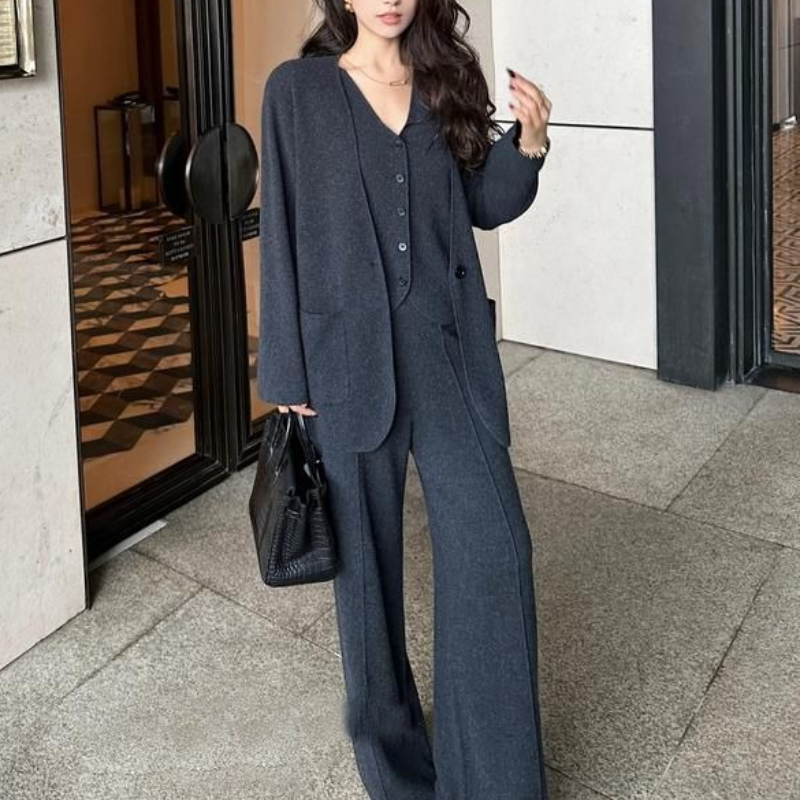 Rompi Rajut Cardigan Celana Ka - Street Fashion Vest ulasan dan harga