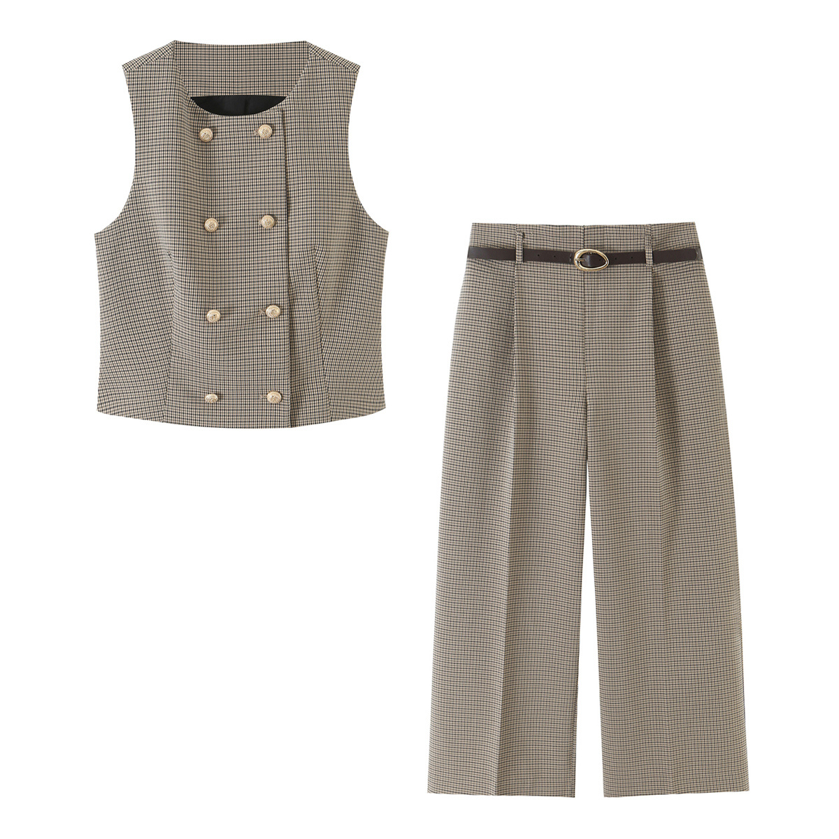 KLKXMYT Set Celana dan Ikat Pi - Street Fashion Vest ulasan dan harga