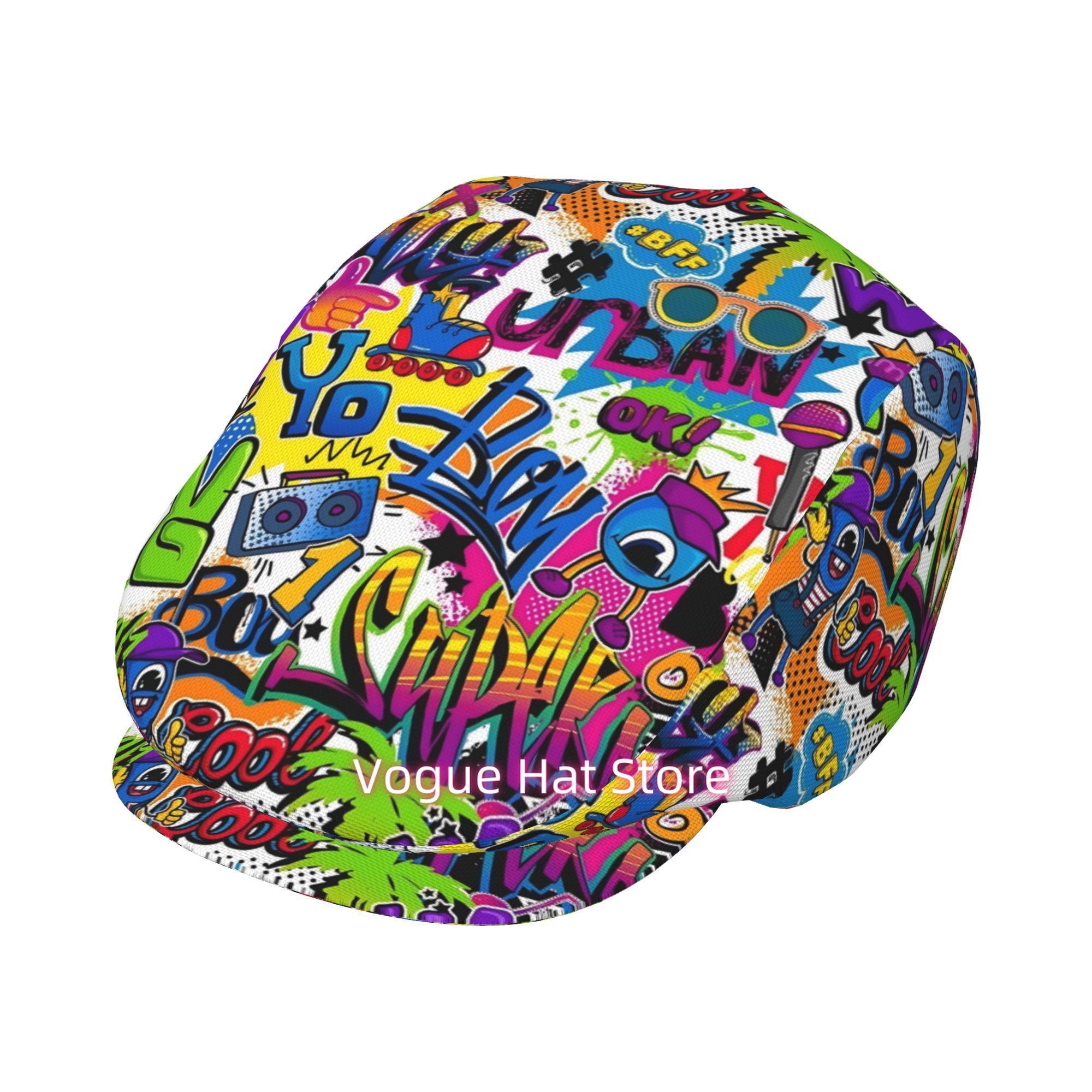 1 buah topi beret bergaya seni - Street Fashion Essentials ulasan dan harga