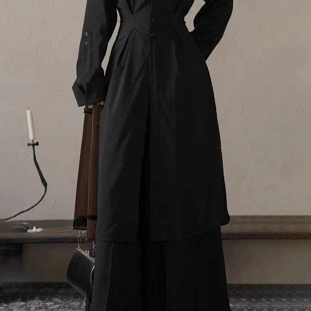 Set Panjang Warna Solid Tiongk - Street Fashion In Chinese ulasan dan harga