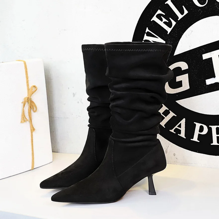 Sepatu Bot Hak Tinggi Model Uj - Street Fashion Walking ulasan dan harga