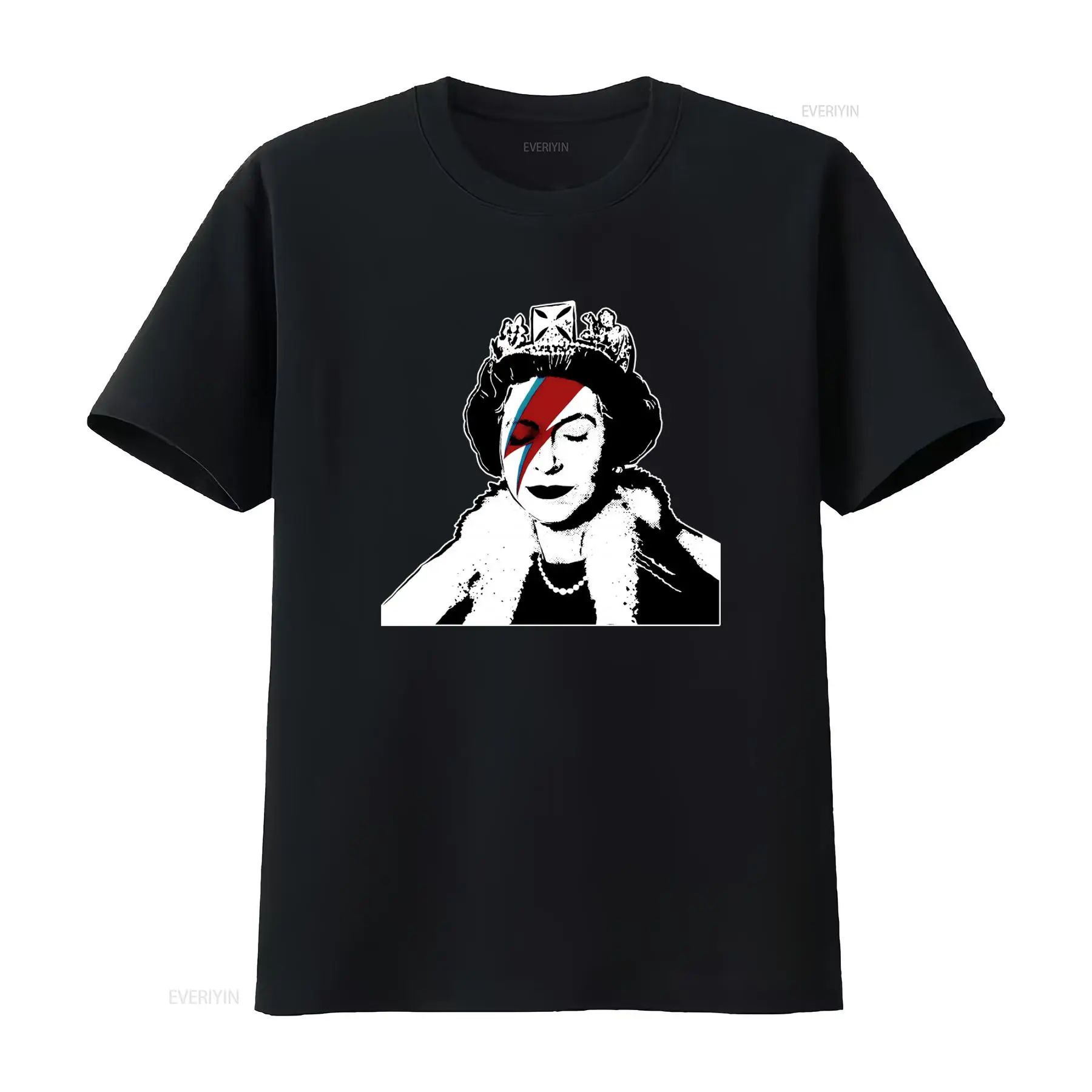Kaos Seni Grafiti Banksy Queen - Street Fashion Uk ulasan dan harga