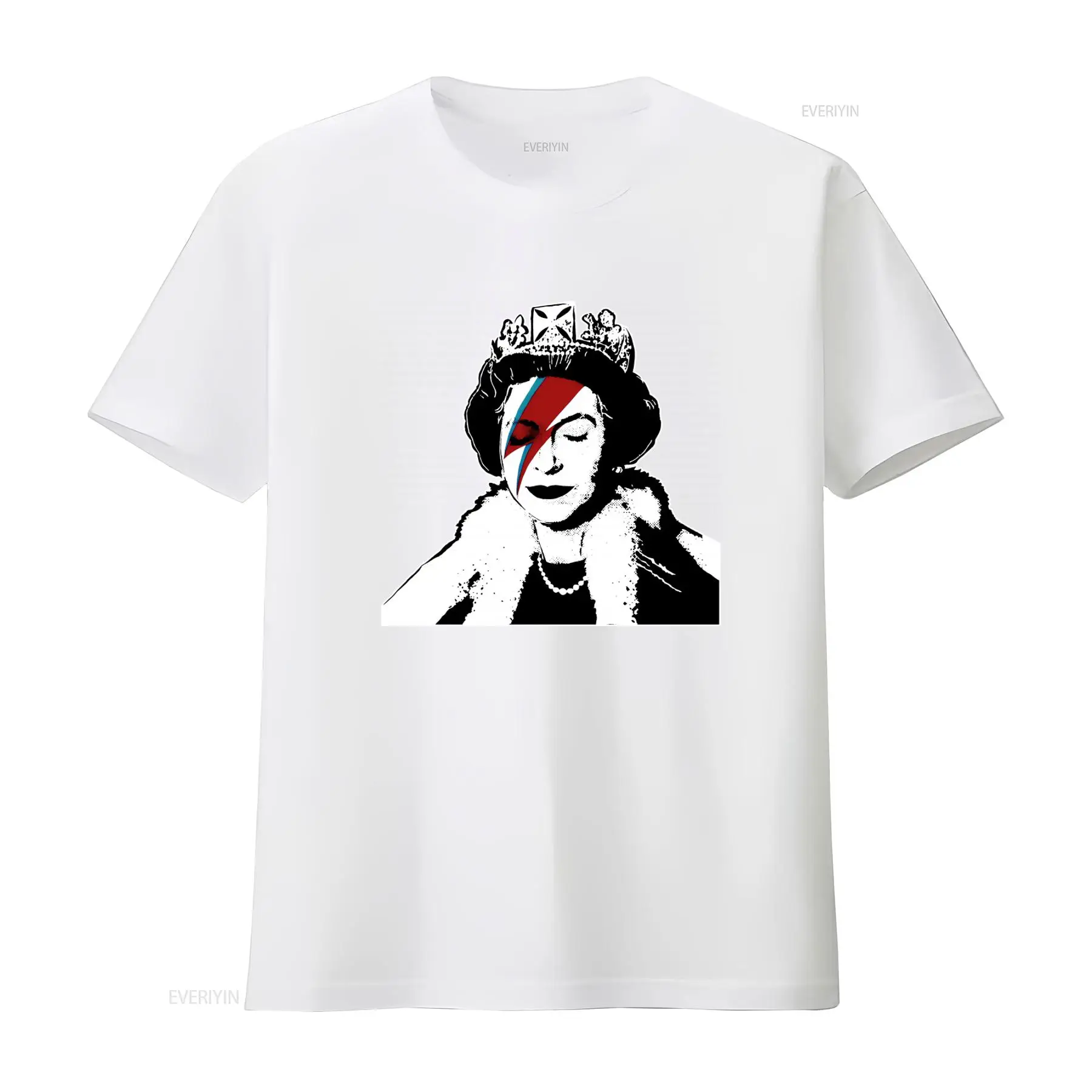 Kaos Seni Grafiti Banksy Queen - Street Fashion Uk ulasan dan harga